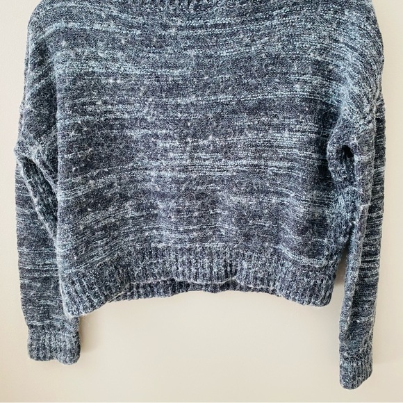 Free People Pullover Crop Sweater Gray Sz Small - Picture 6 of 8